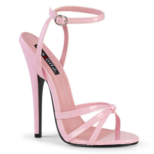 DOMINA-108 High-Heels Sandalette baby pink Lack