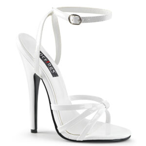 DOMINA-108 High-Heels Sandalette weiß Lack