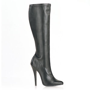 DOMINA-2000 High Heel Kniestiefel schwarz PU