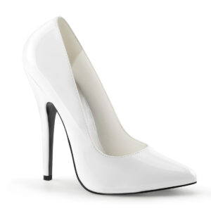 DOMINA-420 High Heel Pumps weiß Lack
