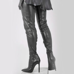 Stretchleder Overknee Stiefel