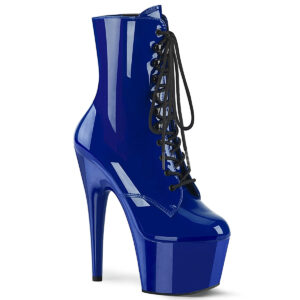ADORE-1020 Plateau Lackstiefelette blau