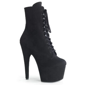 ADORE-1020FS Plateau Stiefelette schwarz Velour