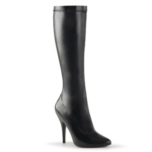 SEDUCE-2000 High Heel Kniestiefel schwarz PU