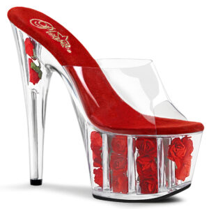 ADORE-701FL Plateau Pantolette rot