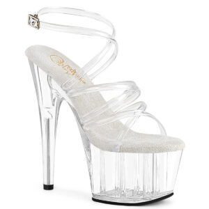ADORE-706 Durchsichtige High Heel Plateau Sandalette
