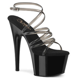 ADORE-706 High Heel Plateau Sandalette smoke-schwarz