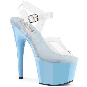 ADORE-708 High Heel Plateau Sandalette baby blau