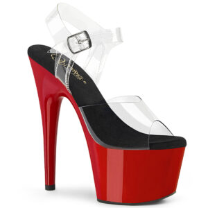 ADORE-708 High Heel Plateau Sandalette rot