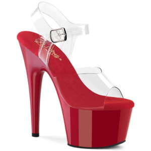 ADORE-708 High Heel Plateau Sandalette rot