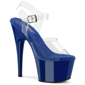 ADORE-708 High Heel Plateau Sandalette blau