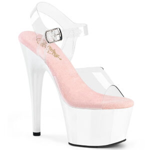ADORE-708 High Heel Plateau Sandalette weiß