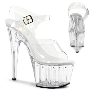 ADORE-708LS Plateau High Heels durchsichtig
