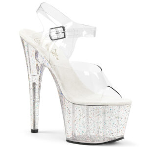 ADORE-708MG Plateau High Heels durchsichtig