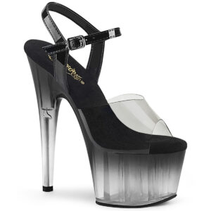 ADORE-708T-2 Plateau High Heels schwarz-klar