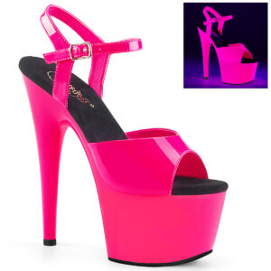ADORE-709UV High Heel Plateau Sandalette neon hot pink