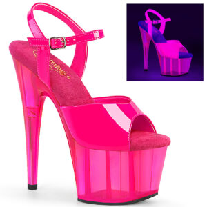 ADORE-709UVT High Heel Plateau Sandalette neon hot pink