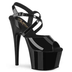 ADORE-724 High Heel Plateau Sandalette schwarz Lack