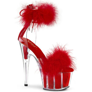 ADORE-724F High Heel Plateau Sandalette rot
