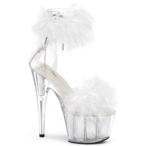 ADORE-724F High Heel Plateau Sandalette weiß