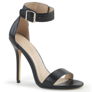 AMUSE-10 High Heel Sandalette schwarz PU