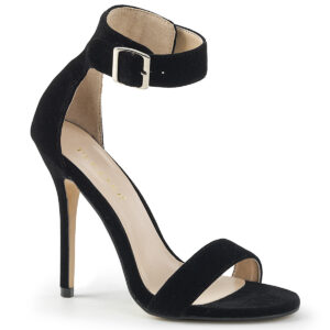 AMUSE-10 High Heel Sandalette schwarz Samt
