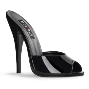 DOMINA-101 High Heels Pantolette schwarz Lack