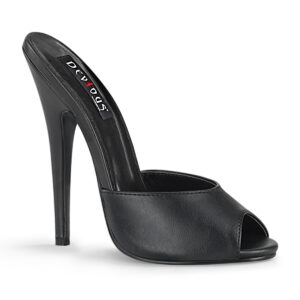 DOMINA-101 High Heels Pantolette schwarz PU