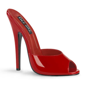 DOMINA-101 High Heels Pantolette rot Lack