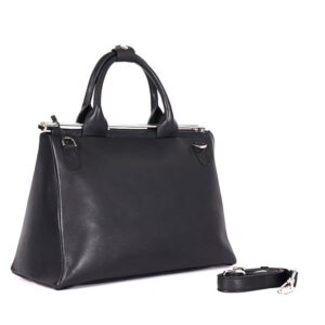 Handtasche schwarz Leder
