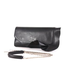 Clutch schwarz Leder
