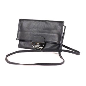 Kleine Umhängetasche schwarz Leder