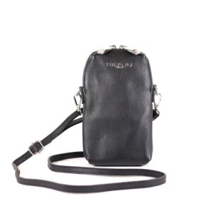 Handytasche schwarz Leder