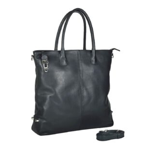 Shopper schwarz Leder