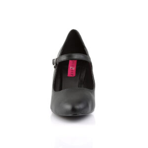 DIVINE-440 D´Orsay Mary Jane Pumps schwarz Kunstleder mit 7,5 cm Blockabsatz von Pleaser Pink Label.