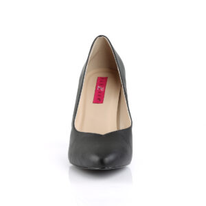 Klassische Pumps schwarz Kunstleder mit 10 cm Absatz von Pleaser USA,
