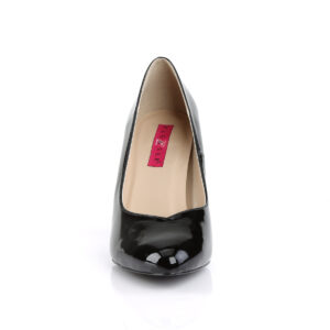 Klassische Pumps schwarz Lack mit 10 cm Absatz von Pleaser USA,