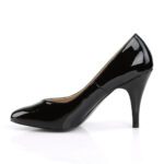 Klassische Pumps schwarz Lack mit 10 cm Absatz von Pleaser USA,