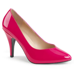 Klassische Pumps hot pink Lack mit 10 cm Absatz von Pleaser USA,