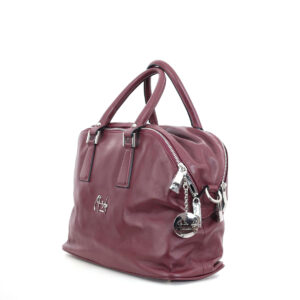 Handtasche bordeaux Kalbsleder