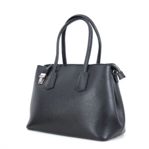 Handtasche schwarz Leder