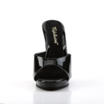 High Heel Pantolette in schwarz Lack mit Mini-Plateau Fabulicious by Pleaser, 11,5 cm Absatz, 1 cm Plateau.