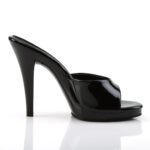 High Heel Pantolette in schwarz Lack mit Mini-Plateau Fabulicious by Pleaser, 11,5 cm Absatz, 1 cm Plateau.
